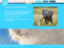 Tablet Screenshot of pawsworldwide.org